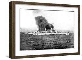 The German Battle Cruiser 'Moltke'-null-Framed Art Print