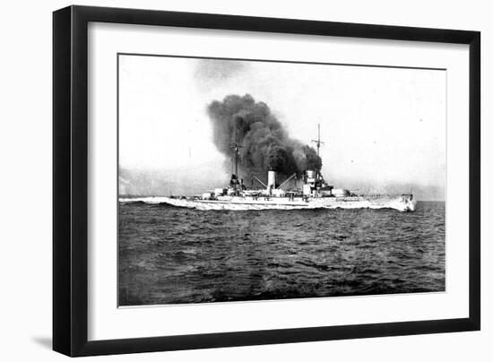 The German Battle Cruiser 'Moltke'-null-Framed Art Print