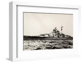 The German Battleship Bismarck of the German Kriegsmarine During Early World War II-null-Framed Photographic Print