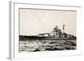 The German Battleship Bismarck of the German Kriegsmarine During Early World War II-null-Framed Photographic Print