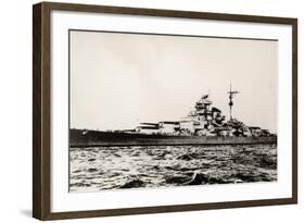 The German Battleship Bismarck of the German Kriegsmarine During Early World War II-null-Framed Photographic Print