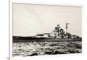 The German Battleship Bismarck of the German Kriegsmarine During Early World War II-null-Framed Photographic Print