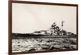 The German Battleship Bismarck of the German Kriegsmarine During Early World War II-null-Framed Photographic Print