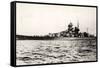 The German Battleship Gneisenau at Sea, Early in World War II-null-Framed Stretched Canvas