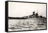 The German Battleship Gneisenau at Sea, Early in World War II-null-Framed Stretched Canvas