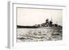 The German Battleship Gneisenau at Sea, Early in World War II-null-Framed Photographic Print