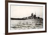 The German Battleship Gneisenau at Sea, Early in World War II-null-Framed Photographic Print