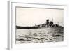 The German Battleship Gneisenau at Sea, Early in World War II-null-Framed Photographic Print