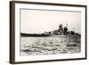 The German Battleship Gneisenau at Sea, Early in World War II-null-Framed Photographic Print