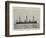 The German Cruiser Deutschland, Bound for Chinese Waters under Prince Henry of Prussia-null-Framed Giclee Print