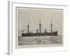 The German Cruiser Deutschland, Bound for Chinese Waters under Prince Henry of Prussia-null-Framed Giclee Print