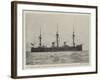 The German Cruiser Deutschland, Bound for Chinese Waters under Prince Henry of Prussia-null-Framed Giclee Print