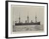 The German Cruiser Deutschland, Bound for Chinese Waters under Prince Henry of Prussia-null-Framed Giclee Print