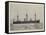 The German Cruiser Deutschland, Bound for Chinese Waters under Prince Henry of Prussia-null-Framed Stretched Canvas