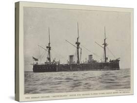 The German Cruiser Deutschland, Bound for Chinese Waters under Prince Henry of Prussia-null-Stretched Canvas