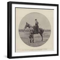 The German Emperor and Empress at the Army Manoeuvres in Westphalia-null-Framed Giclee Print