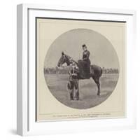The German Emperor and Empress at the Army Manoeuvres in Westphalia-null-Framed Giclee Print