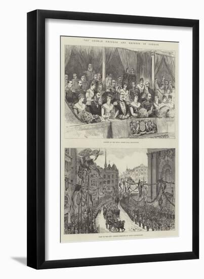 The German Emperor and Empress in London-Melton Prior-Framed Premium Giclee Print