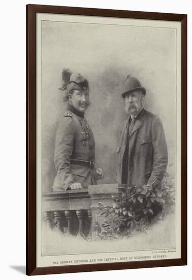 The German Emperor and His Imperial Host at Koroserdo, Hungary-null-Framed Giclee Print