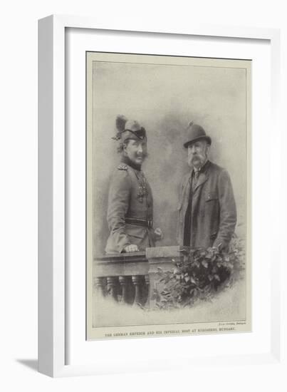 The German Emperor and His Imperial Host at Koroserdo, Hungary-null-Framed Giclee Print
