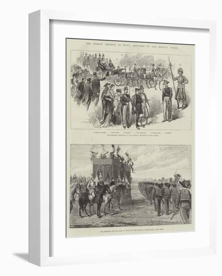 The German Emperor in Italy-null-Framed Giclee Print