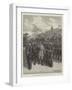 The German Emperor Inspecting the Royal Marine Artillery at Portsmouth-Thomas Walter Wilson-Framed Giclee Print