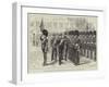 The German Emperor Inspecting the Scots Guards, after His Arrival at Windsor Castle-Melton Prior-Framed Giclee Print