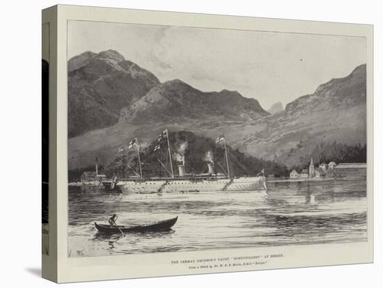 The German Emperor's Yacht Hohenzollern at Bergen-Joseph Holland Tringham-Stretched Canvas