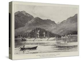 The German Emperor's Yacht Hohenzollern at Bergen-Joseph Holland Tringham-Stretched Canvas