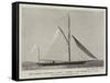 The German Emperor's Yacht Meteor, Now Rigged as a Yawl, Winning the Queen's Cup-null-Framed Stretched Canvas