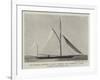 The German Emperor's Yacht Meteor, Now Rigged as a Yawl, Winning the Queen's Cup-null-Framed Giclee Print