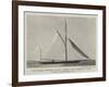 The German Emperor's Yacht Meteor, Now Rigged as a Yawl, Winning the Queen's Cup-null-Framed Giclee Print