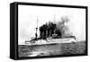 The German Flag Ship Sunk by the British Near the Falklands: the Cruiser 'scharnhorst'-null-Framed Stretched Canvas