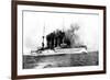 The German Flag Ship Sunk by the British Near the Falklands: the Cruiser 'scharnhorst'-null-Framed Premium Giclee Print