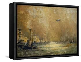 The German Fleet after Surrender, Firth of Forth, November 1918-James Paterson-Framed Stretched Canvas