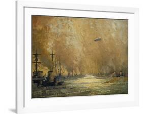 The German Fleet after Surrender, Firth of Forth, November 1918-James Paterson-Framed Giclee Print