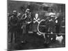 The German Freikorps with an Armoured Car and a Flame Thrower-Robert Hunt-Mounted Photographic Print