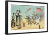 The German Invasion, from 'St. Stephen's Review Presentation Cartoon', 2 October 1886-Tom Merry-Framed Giclee Print