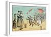 The German Invasion, from 'St. Stephen's Review Presentation Cartoon', 2 October 1886-Tom Merry-Framed Giclee Print