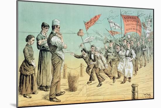 The German Invasion, from 'St. Stephen's Review Presentation Cartoon', 2 October 1886-Tom Merry-Mounted Giclee Print