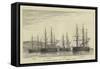 The German Ironclad Fleet in Plymouth Sound-null-Framed Stretched Canvas