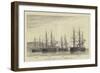 The German Ironclad Fleet in Plymouth Sound-null-Framed Giclee Print