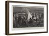 The German Military Manoeuvres, Round the Camp Fire after a Field Day-null-Framed Giclee Print