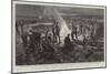 The German Military Manoeuvres, Round the Camp Fire after a Field Day-null-Mounted Giclee Print