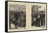 The German Occupation of Amiens-Sir James Dromgole Linton-Framed Stretched Canvas