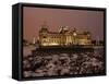 The German Parliament in the Old Reichstag Building, Berlin, Germany-David Bank-Framed Stretched Canvas