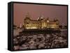 The German Parliament in the Old Reichstag Building, Berlin, Germany-David Bank-Framed Stretched Canvas