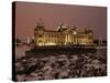 The German Parliament in the Old Reichstag Building, Berlin, Germany-David Bank-Stretched Canvas