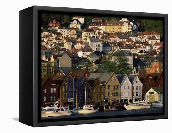 The German Quarter, Bergen, Norway, Scandinavia, Europe-Sylvain Grandadam-Framed Stretched Canvas