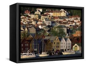 The German Quarter, Bergen, Norway, Scandinavia, Europe-Sylvain Grandadam-Framed Stretched Canvas